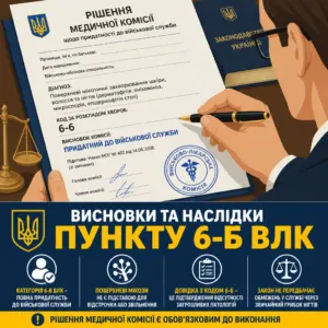 6б ВЛК рішення медичної комісії мікози