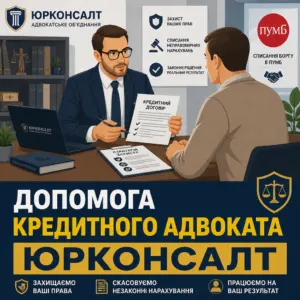 Юридична допомога адвоката ЮРКОНСАЛТ та списання боргу в ПУМБ