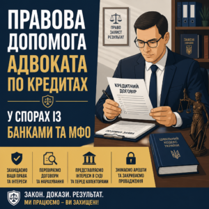 Адвокат по кредитам надає комплексний захист позичальникам у судах та перед колекторами