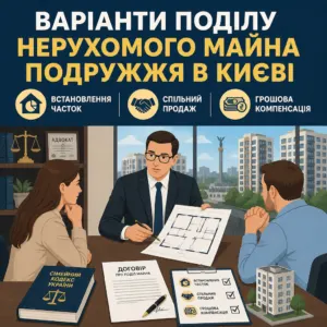 Адвокат з поділу майна у Києві узгоджує компенсацію за неподільну квартиру
