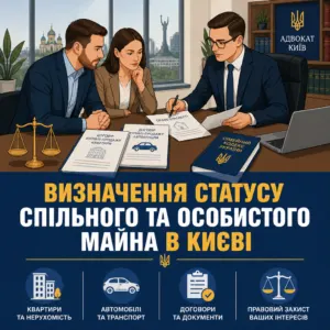Адвокат з поділу майна у Києві встановлює правовий статус квартири та авто