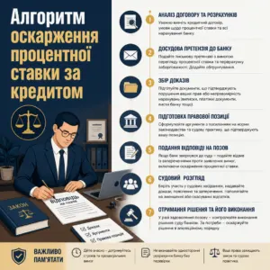Покроковий план дій щоб оскаржити відсотки за кредитом