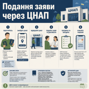 Алгоритм подання заяви на відстрочку через ЦНАП