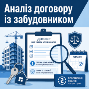 Аналіз договору та повернення коштів від забудовника при зриві строків