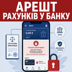 Арешт рахунків у банку та процедура блокування карток