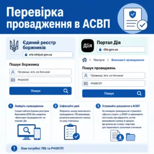 Перевірити виконавче провадження СОНАТІ — інструкція