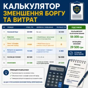 Айкон Дебт Коллекшн позов — розрахунок економії та витрат