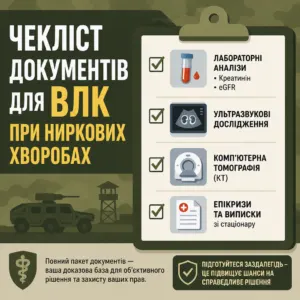 Чекліст ВЛК для хвороб сечостатевої системи