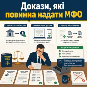 Що робити, якщо МФО подали до суду: які докази має надати кредитор
