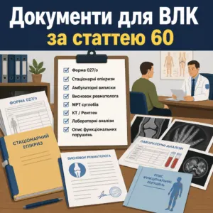 як довести артрит ВЛК за допомогою медичних документів