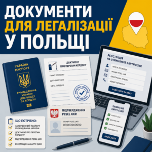 Документи та закордонний паспорт для отримання карти CUKR у Польщі