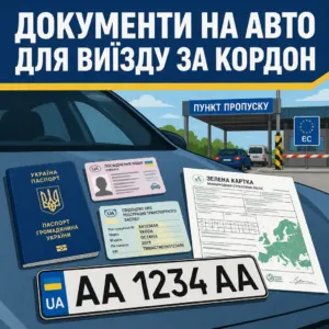 Документи на авто для виїзду за кордон 2026