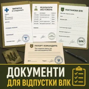 Пакет медичних і службових документів для ВЛК