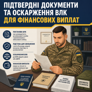 Оскарження постанови ВЛК та документи на виплати при звільненні за станом здоров'я