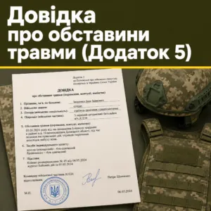звільнення через поранення та довідка про обставини травми