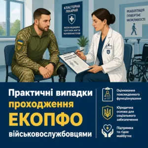 ЕКОПФО для військовослужбовців на базі кластерної лікарні