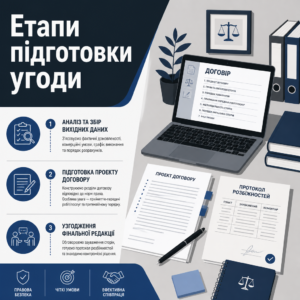 Розробка договору та послідовні етапи підготовки угоди юристом