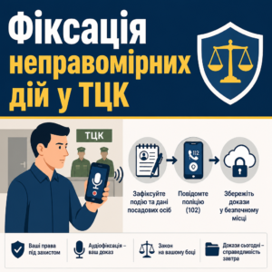 Что делать в ТЦК для фиксации нарушения прав