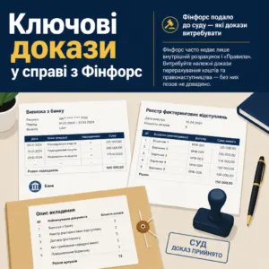 Фінфорс подало до суду — які докази витребувати