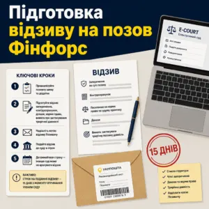 Фінфорс подало до суду — підготовка відзиву