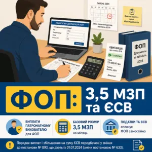 виплати патронатному вихователю для ФОП і сплата ЄСВ