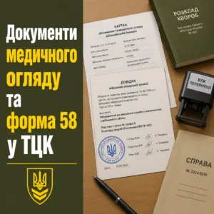 форма 58 военкомат зразок медичних документів влк