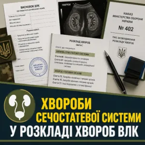 Хвороби сечостатевої системи та Розклад хвороб ВЛК