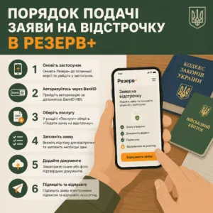 покрокова інструкція як оформити відстрочку через резерв плюс