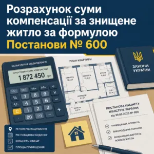 Калькулятор єВідновлення для розрахунку компенсації за знищене житло