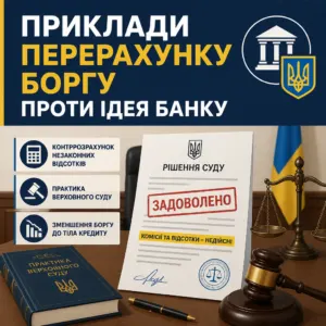 оскаржити незаконні відсотки — кейси проти Ідея Банку