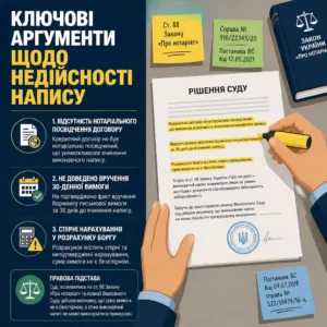 Виконавчий напис недійсний — ключові аргументи