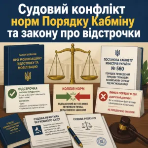 колізія постанови 560 та закону про мобілізаційну підготовку