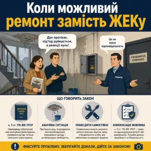 Компенсація за ремонт під'їзду: коли закон дозволяє діяти самостійно