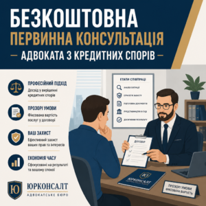 Консультація адвоката по кредитах та вартість послуг