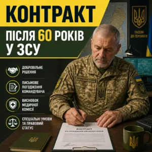 контракт після 60 років служба в ЗСУ
