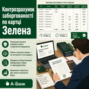 А‑Банк позов контрозрахунок заборгованості