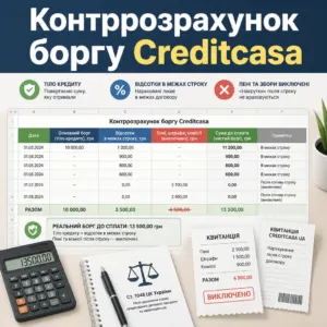 Контррозрахунок для суду з Укр Кредит Фінанс