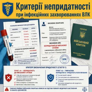 критерії придатності стаття 1 влк непридатність до військової служби