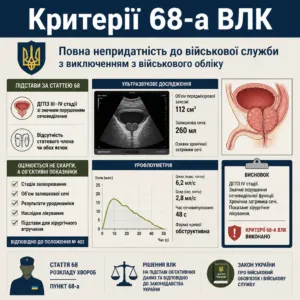 Стаття 68 ВЛК і критерії непридатності за пунктом 68-а