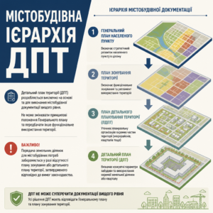 Співвідношення детального плану території та генерального плану міста