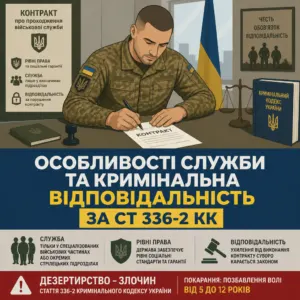 Мобілізація засуджених контракт та відповідальність за дезертирство