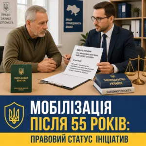 Мобілізація після 55 років та розгляд законодавчих ініціатив у ТЦК