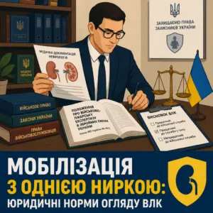 Мобілізація з однією ниркою огляд військово-лікарської комісії