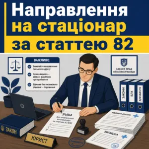 Направлення на стаціонар стаття 82 ВЛК