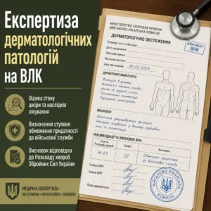 Наслідки лікування шкірних патологій та фулікуліт на ВЛК