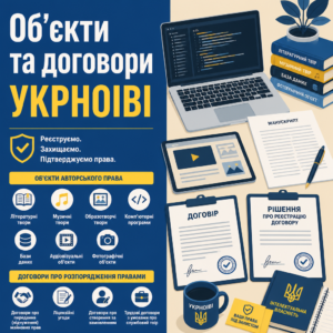 Об'єкти та договори які реєструє УКРНОІВІ для захисту авторських прав