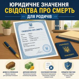 Оформлення свідоцтва про смерть у ДРАЦС для нотаріуса та виплат