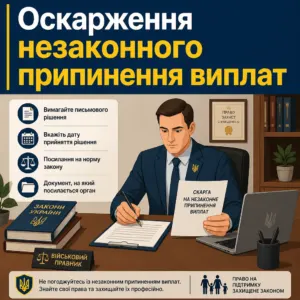 Оскарження припинення виплат при повторному шлюбі вдови військового