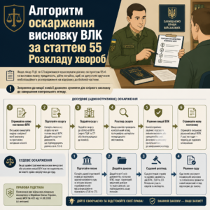 покроковий порядок оскарження постанови влк стаття 55 б влк