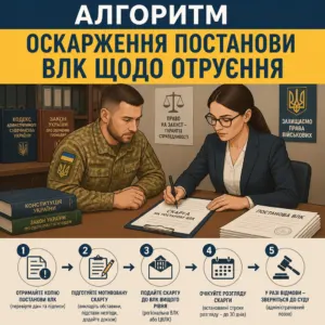 Оскарження ВЛК після отруєння покрокова інструкція адвоката